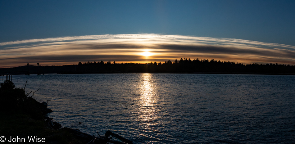 Coquille River at Bullards Beach State Park in Bandon, Oregon