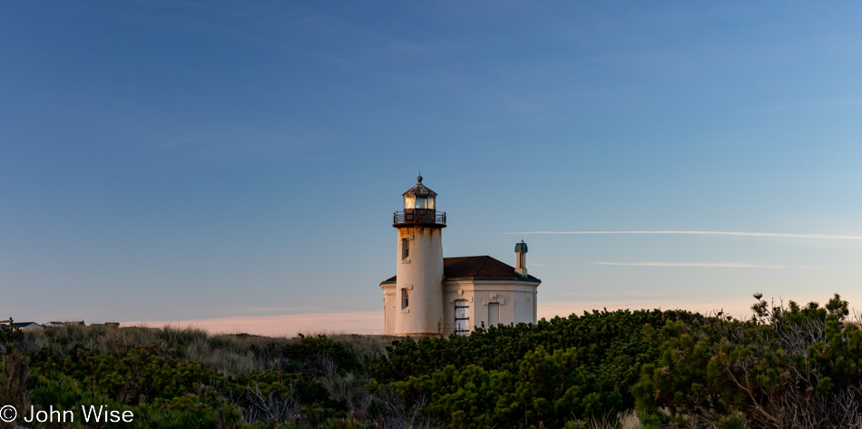 Coquille River Lighthouse at Bullards Beach State Park in Bandon, Oregon