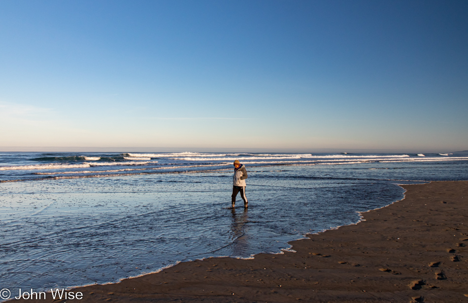 Caroline Wise at Bullards Beach State Park in Bandon, Oregon