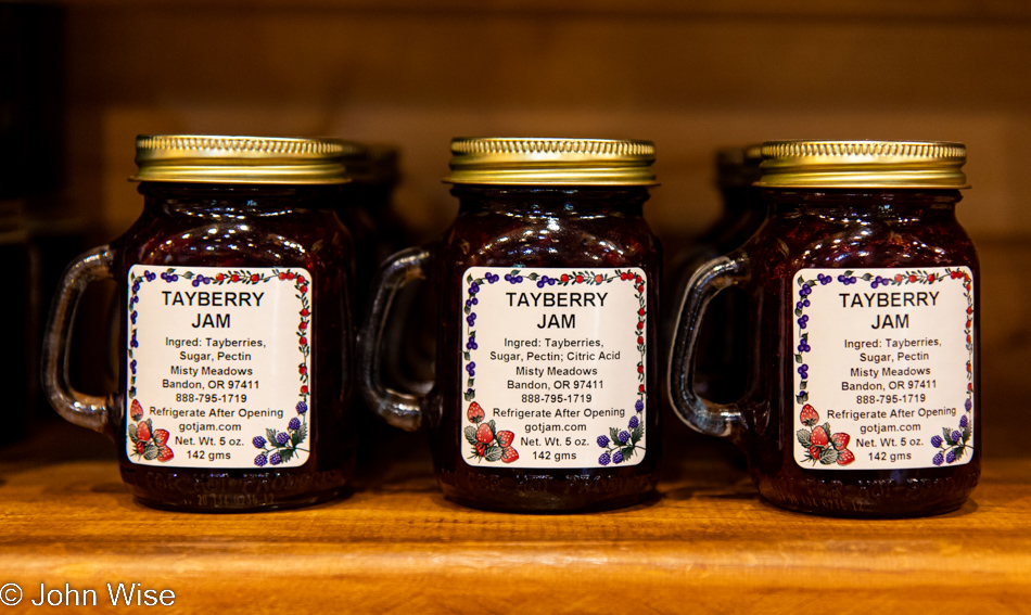 Tayberry Jam at Misty Meadows in Bandon, Oregon