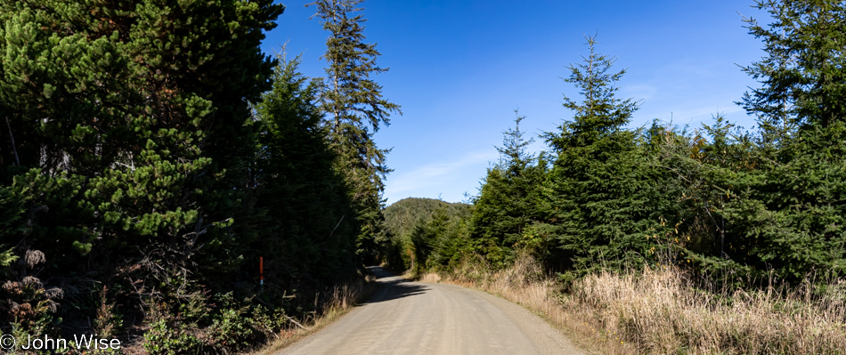 Seven Devils Road south of Charleston, Oregon