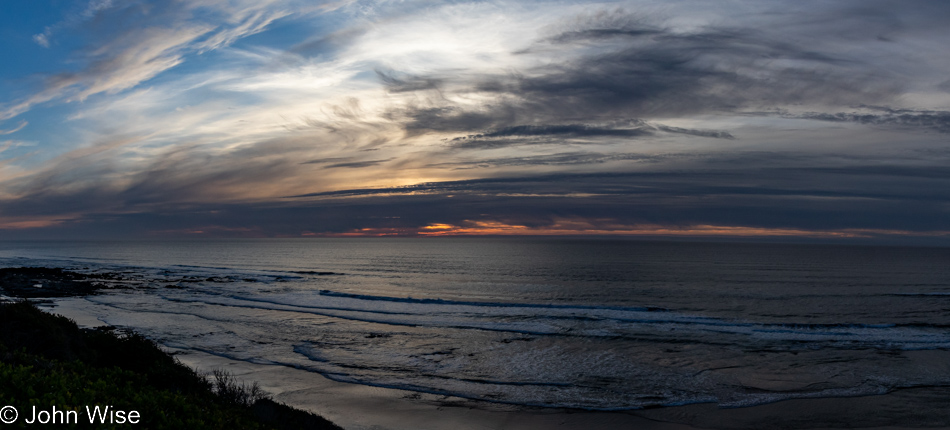 View from the Shags Nest at Ocean Haven in Yachats, Oregon