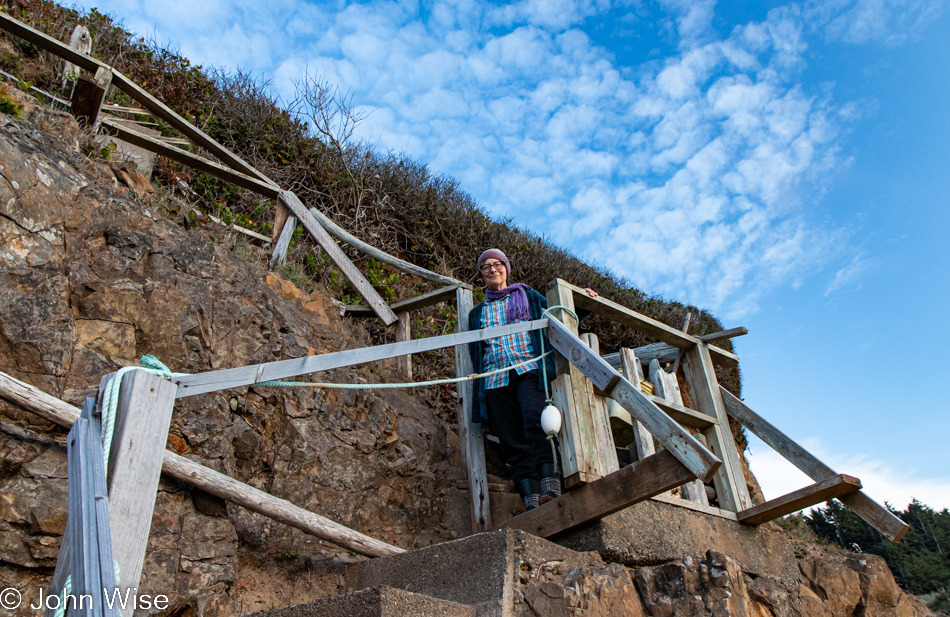 Caroline Wise at Shags Nest at Ocean Haven in Yachats, Oregon