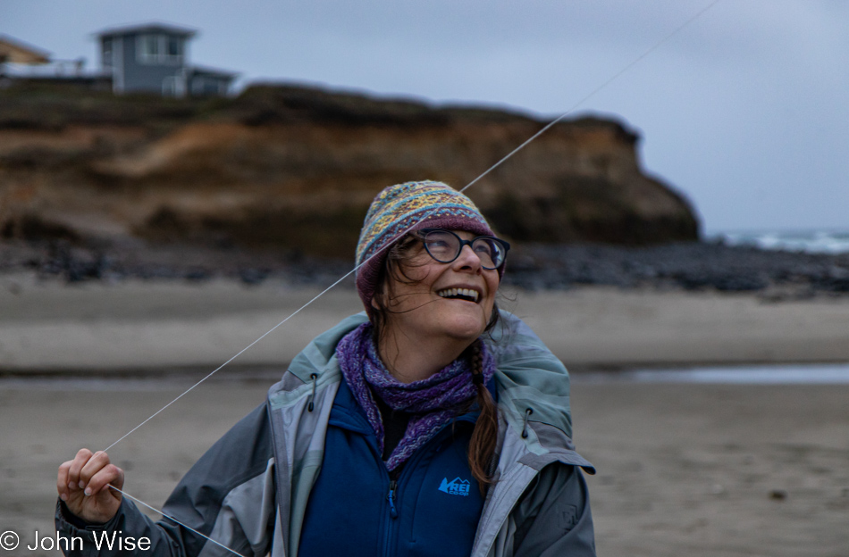 Caroline Wise at Stonefield Beach State Recreation Site in Yachats, Oregon