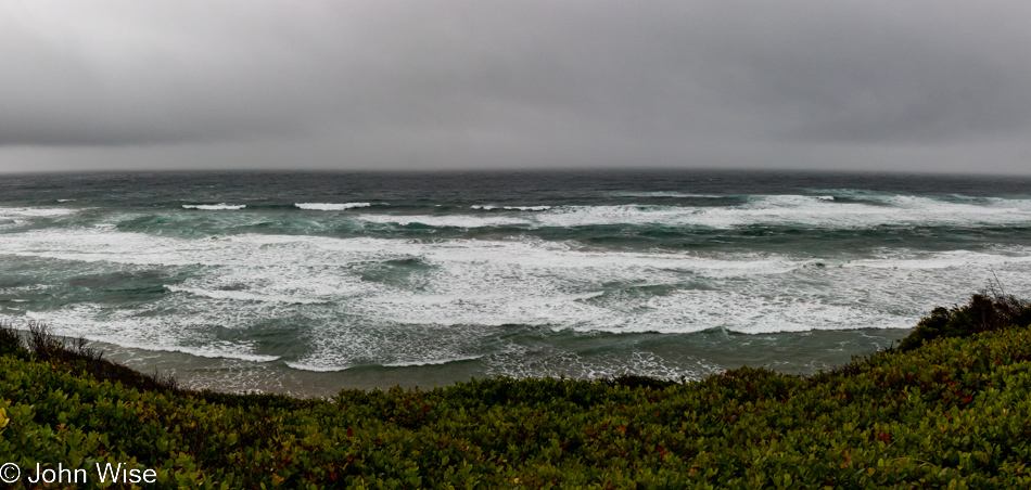 View from the Shags Nest at Ocean Haven in Yachats, Oregon