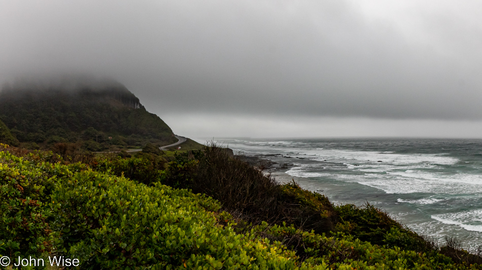 View from the Shags Nest at Ocean Haven in Yachats, Oregon