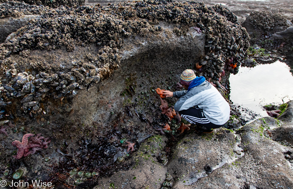 Caroline Wise at Bob Creek Beach in Yachats, Oregon