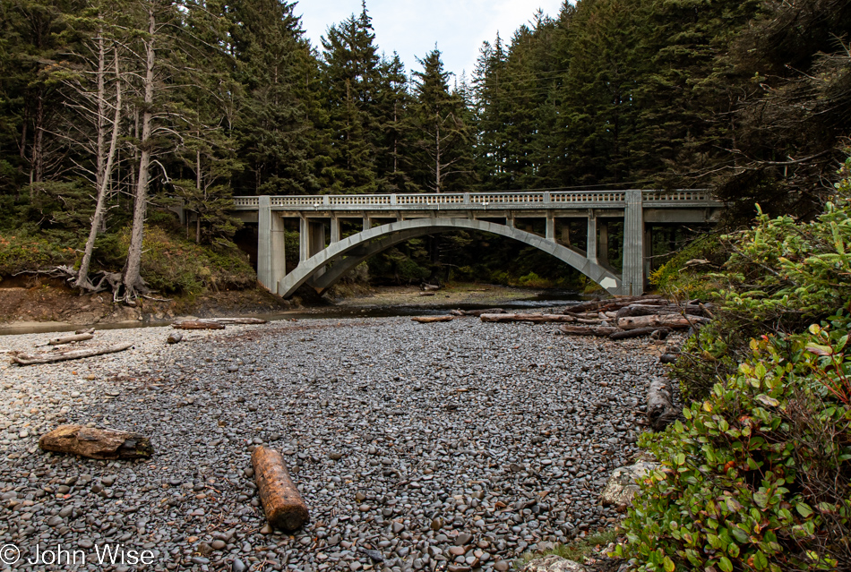 Cummins Creek at Neptune Beach South in Yachats, Oregon