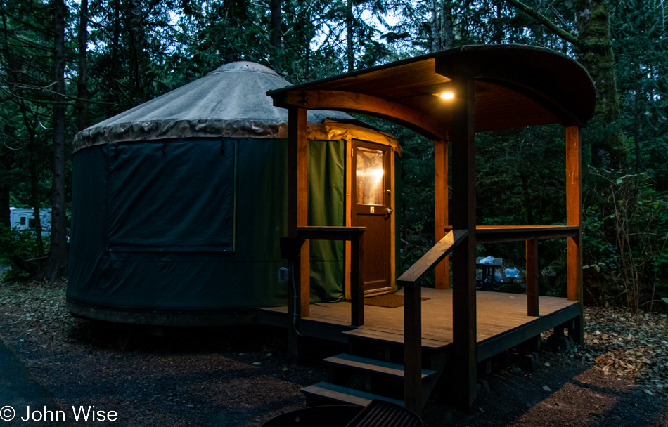Yurt at Cape Lookout State Park in Tillamook, Oregon