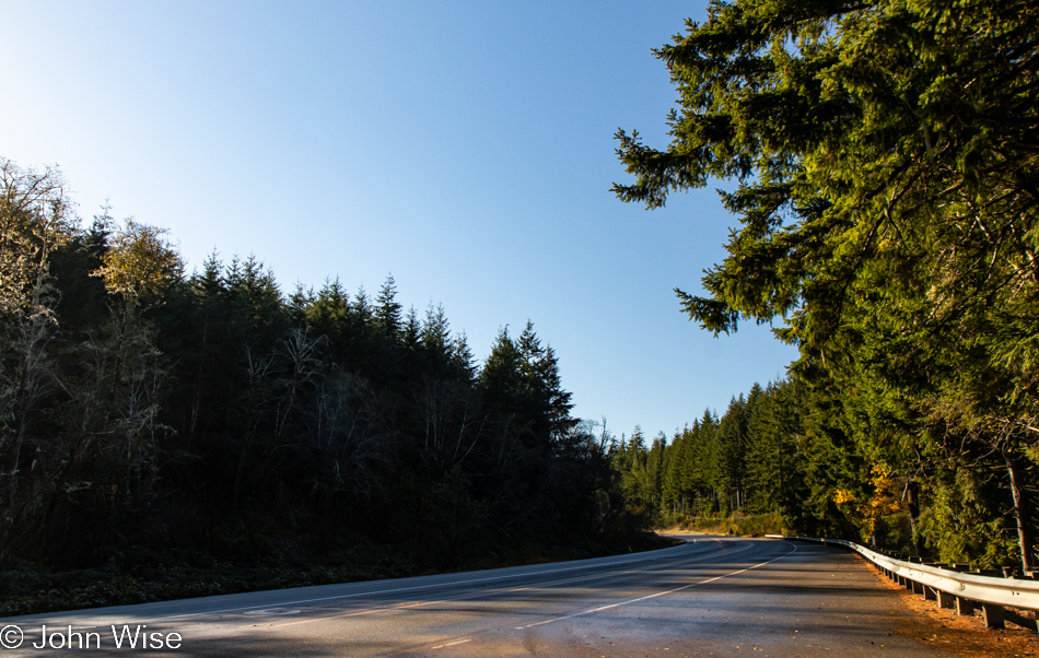 Traveling Highway 101 south of Coos Bay, Oregon