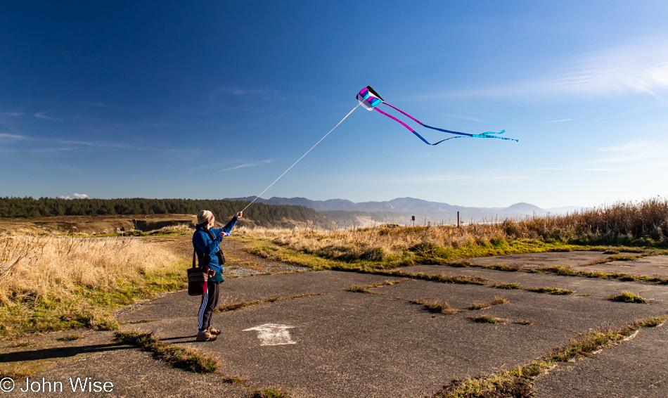 Caroline Wise at Cape Blanco State Park in Port Orford, Oregon