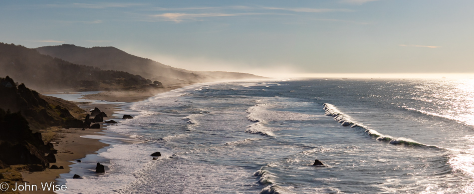 View from Highway 101 north of Gold Beach, Oregon