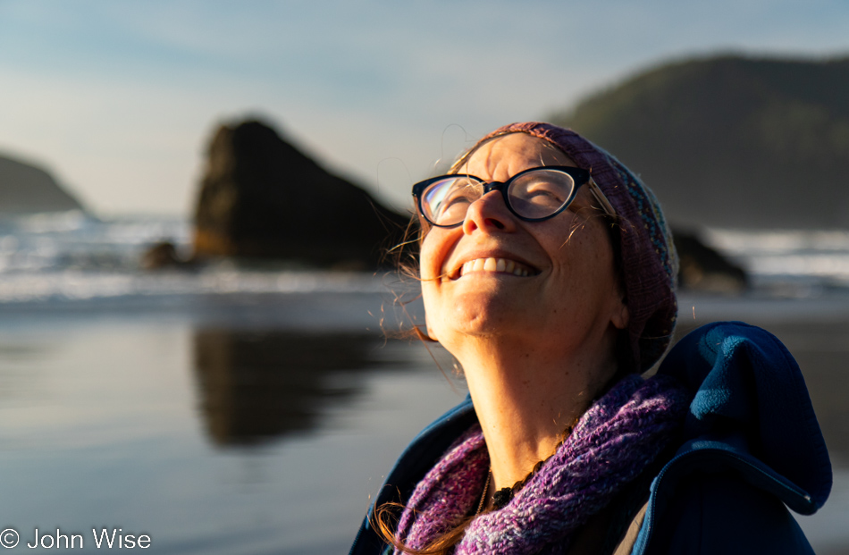 Caroline Wise at Meyers Creek Beach in Gold Beach, Oregon