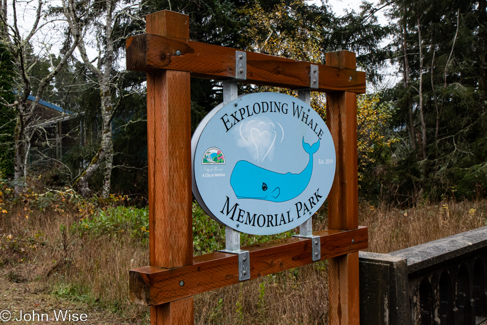 Exploding Whale Memorial Park in Florence, Oregon