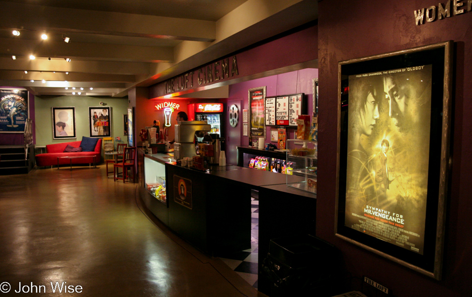 Loft Cinema Lobby in Tucson, Arizona