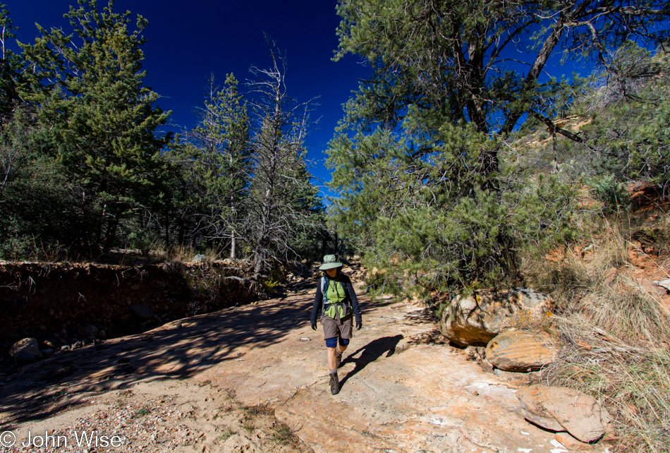 Caroline Wise hiking in Sedona, Arizona