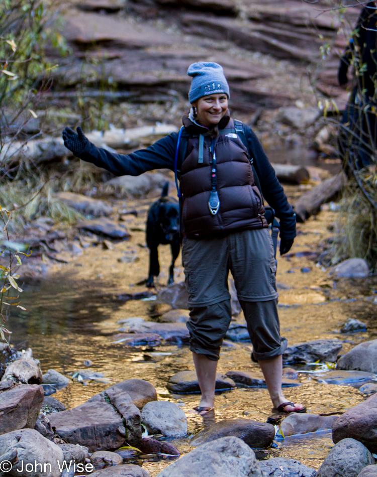 Caroline Wise hiking in Sedona, Arizona