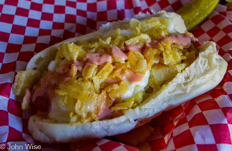 Colombian-style Simon's Hot Dogs in Sedona, Arizona