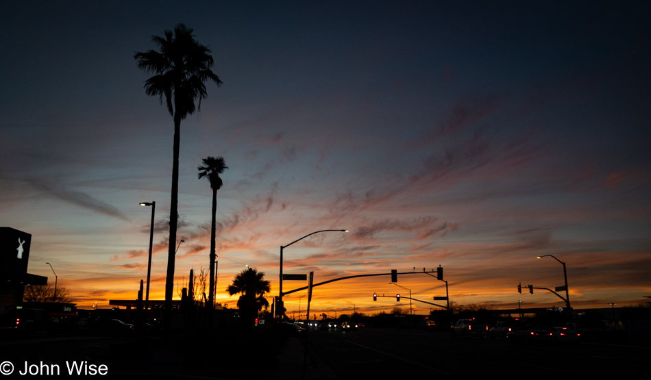 Sunset over Casa Grande, Arizona