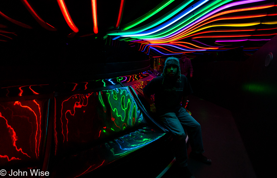 Carlos Guerrero at Meow Wolf in Santa Fe, New Mexico