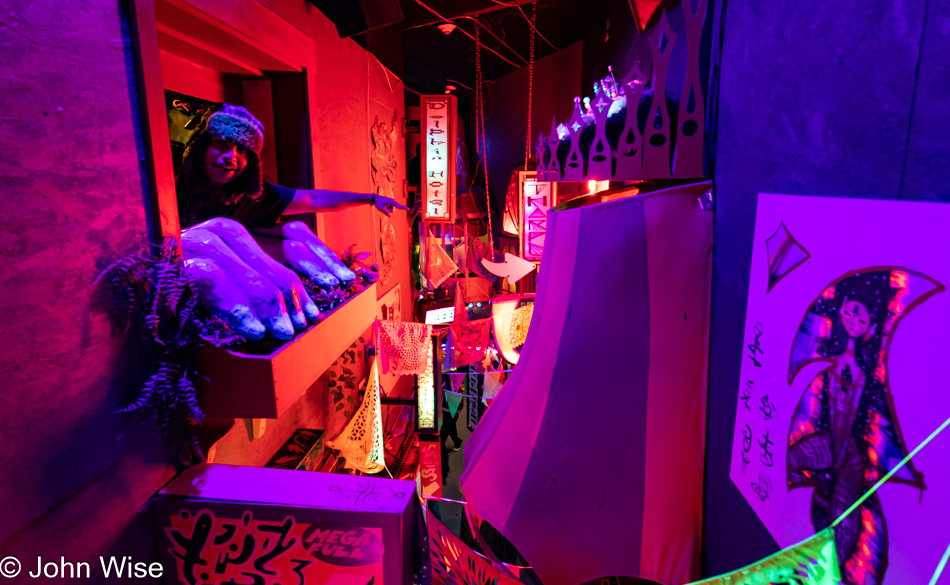 Carlos Guerrero at Meow Wolf in Santa Fe, New Mexico