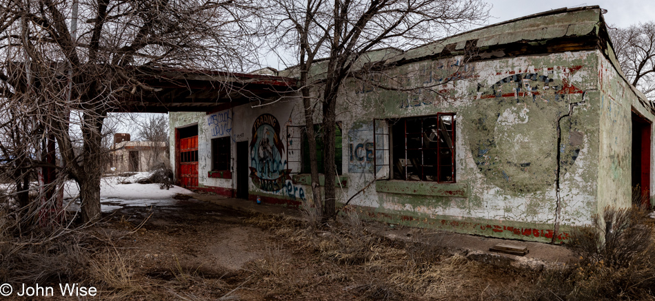 Abandoned gas station in New Mexico