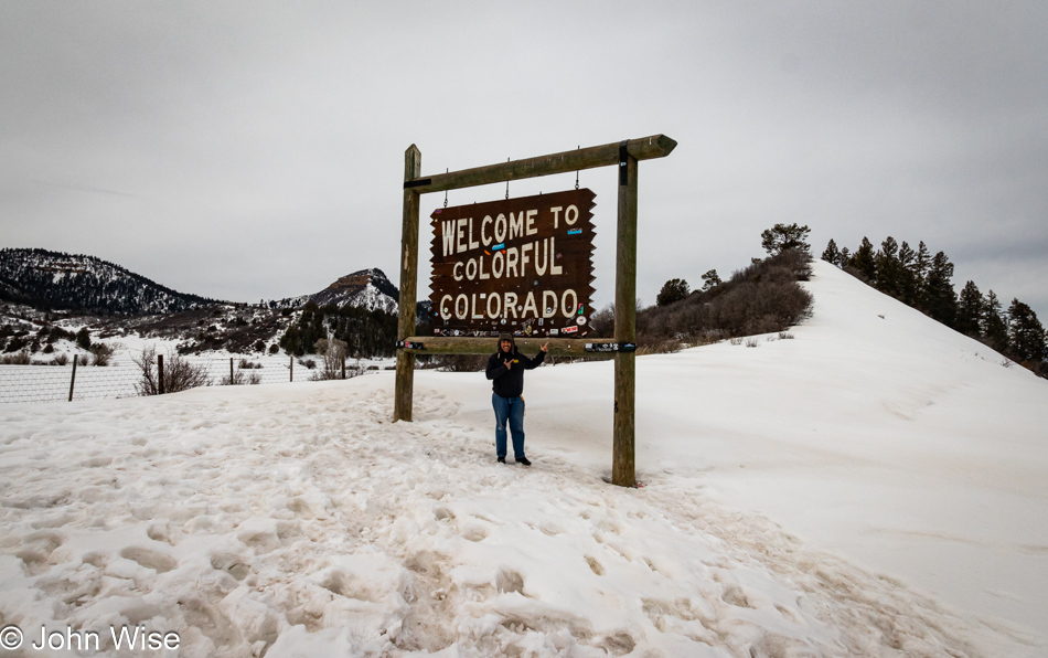 Carlos Guerrero at a Colorado State Line