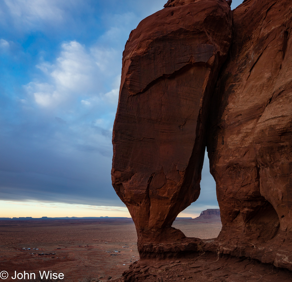 Tear Drop Arch near Gouldings in Monument Valley, Arizona