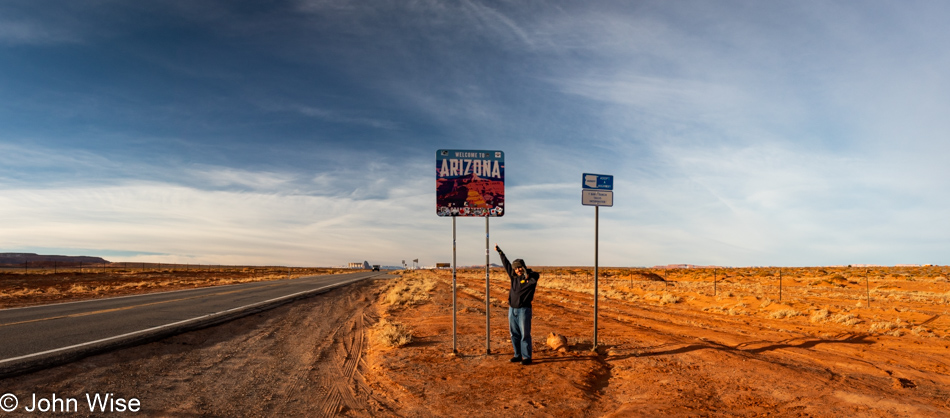 Carlos Guerrero entering Arizona from Utah