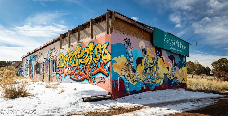 Graffiti on the Navajo Reservation in Shonto, Arizona