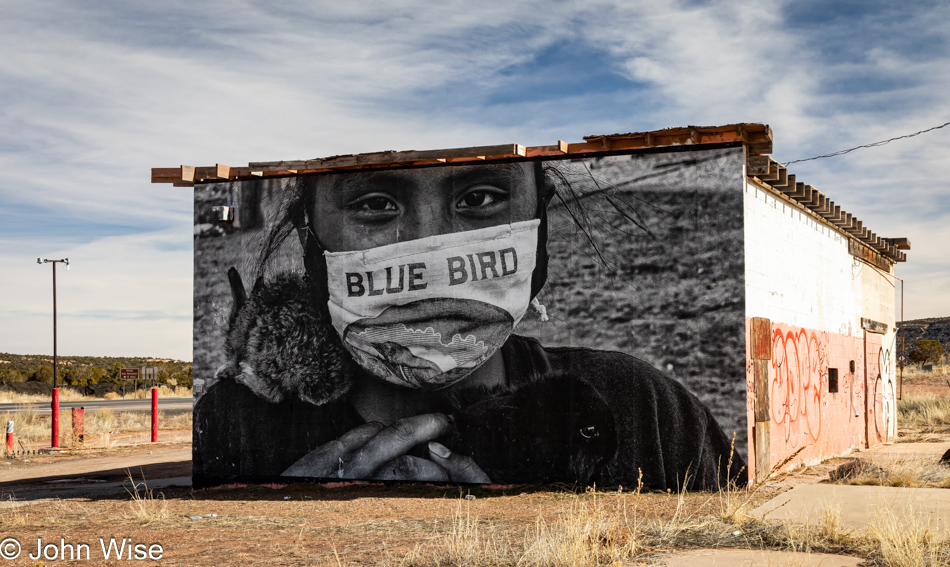 Graffiti on the Navajo Reservation in Shonto, Arizona