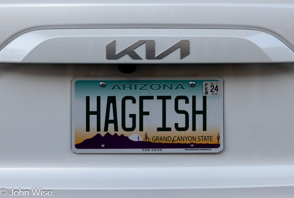 HAGFISH License Plate in Phoenix, Arizona