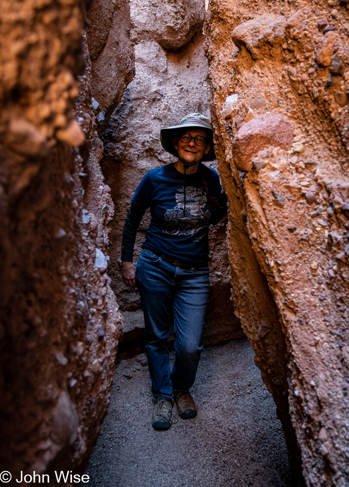 Caroline Wise at Room Canyon at Death Valley National Park, California