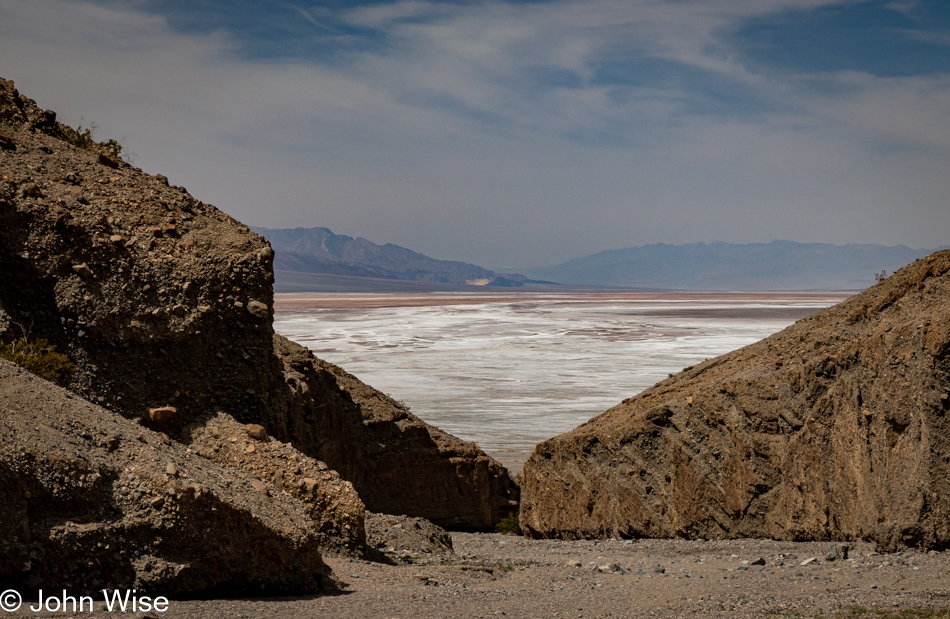 View from Sidewinder Canyon in Death Valley National Park, California