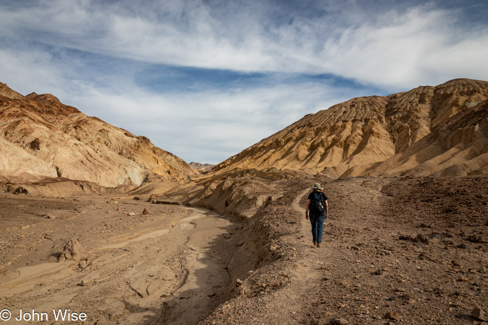 Caroline Wise at Desolation Canyon in Death Valley National Park, California