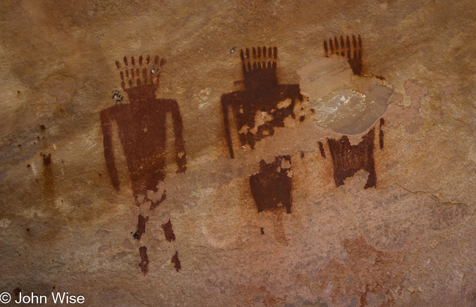 Pictographs off the Yampa River in Dinosaur National Monument, Utah