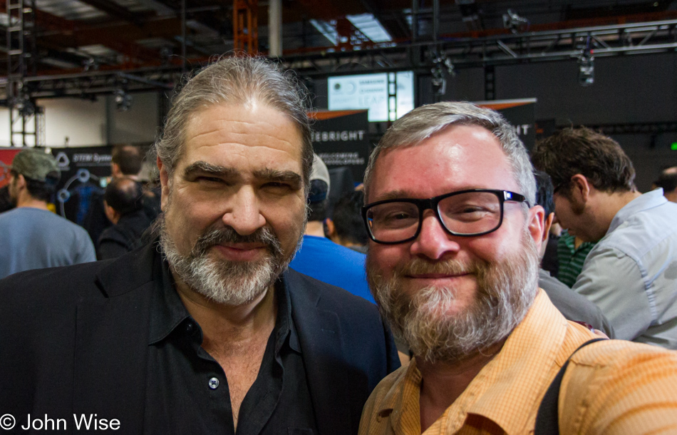 John Wise and Brett Leonard at VRLA in Los Angeles, California