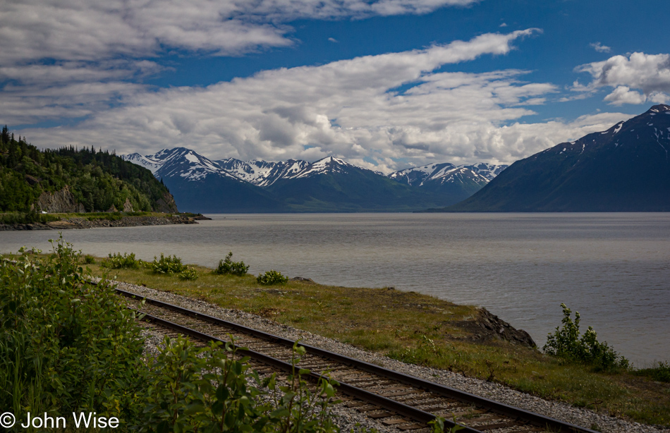 Seward Highway thru the Chugach National Forest in Alaska