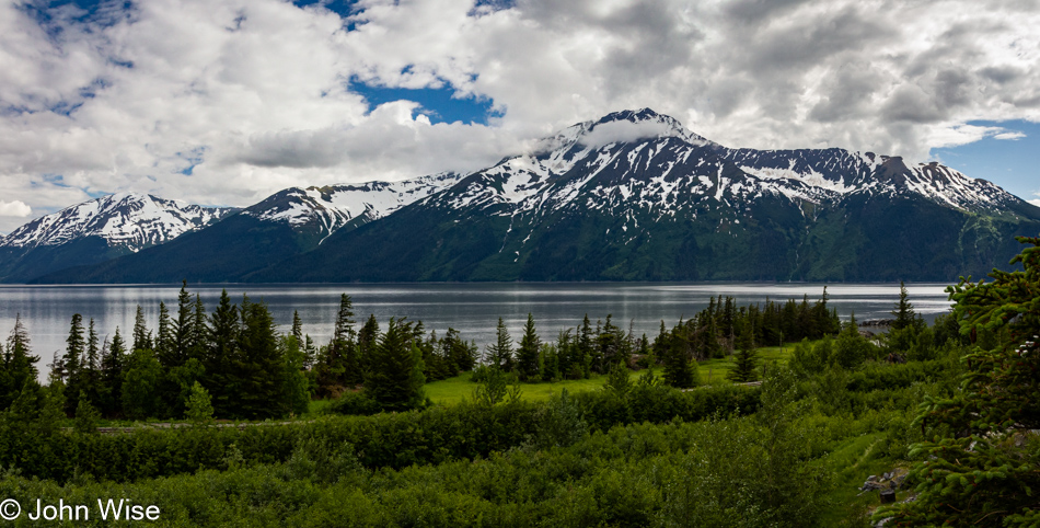 Seward Highway thru the Chugach National Forest in Alaska