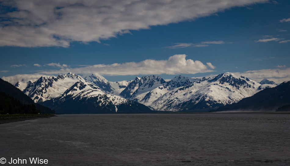 Seward Highway thru the Chugach National Forest in Alaska