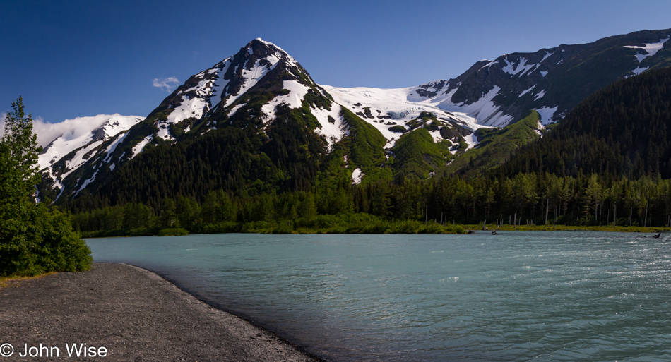 Seward Highway thru the Chugach National Forest in Alaska