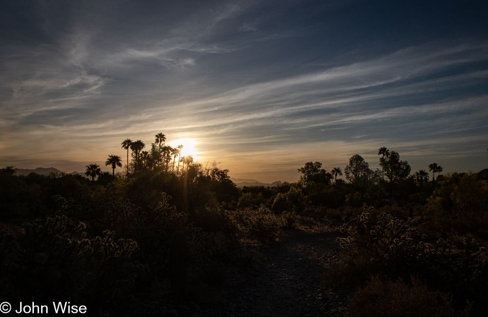 Trail 100 in the Phoenix Mountains Preserve, Arizona