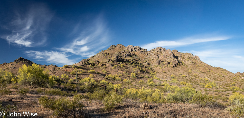 Trail 100 in the Phoenix Mountains Preserve, Arizona