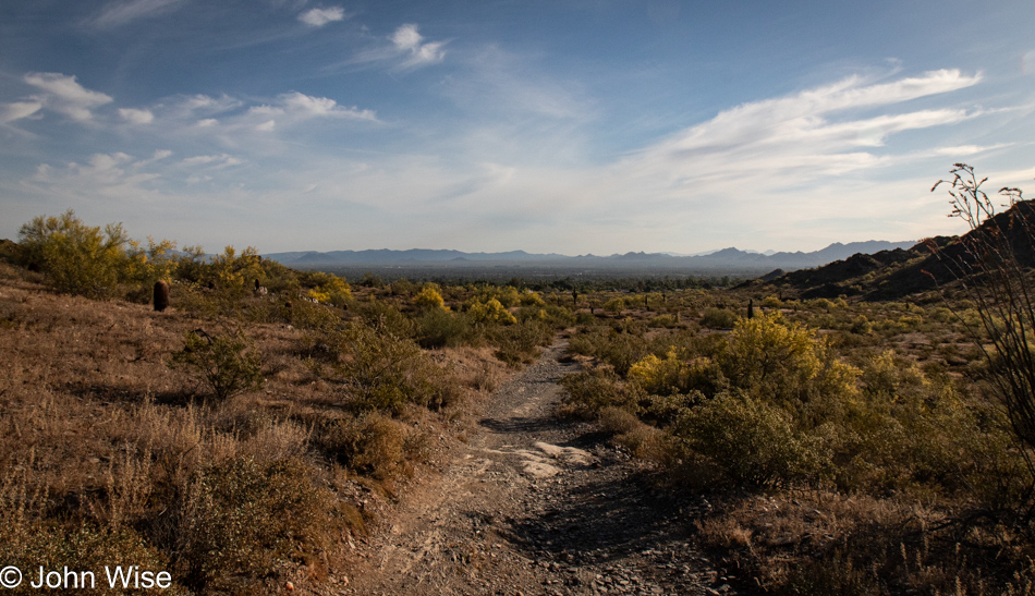 Trail 100 in the Phoenix Mountains Preserve, Arizona