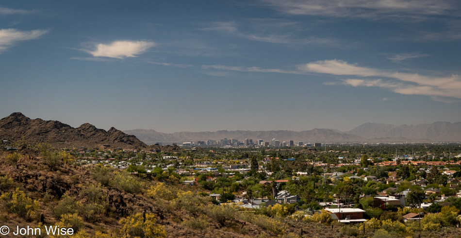 Trail 100 in the Phoenix Mountains Preserve, Arizona