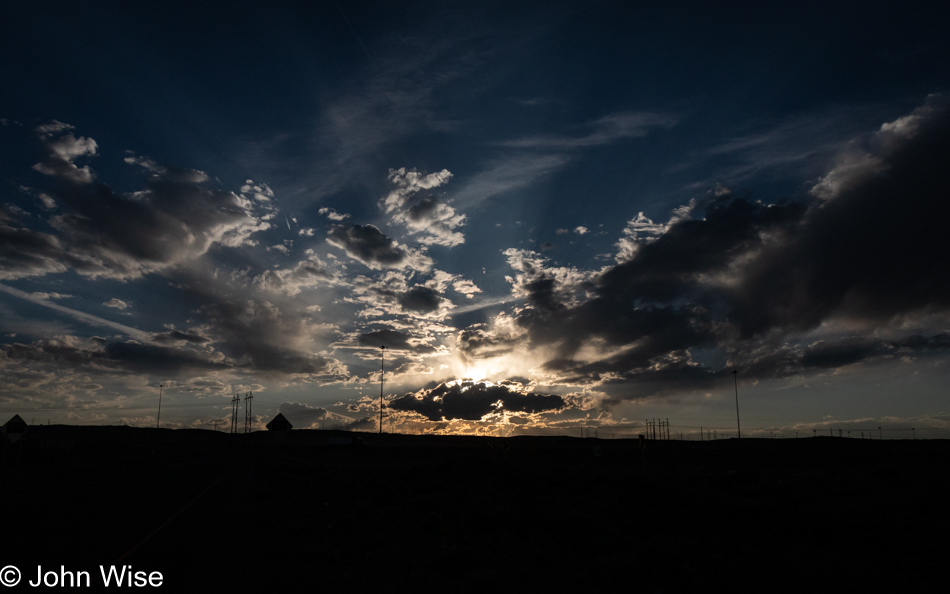 Sunset off Interstate 40 in New Mexico