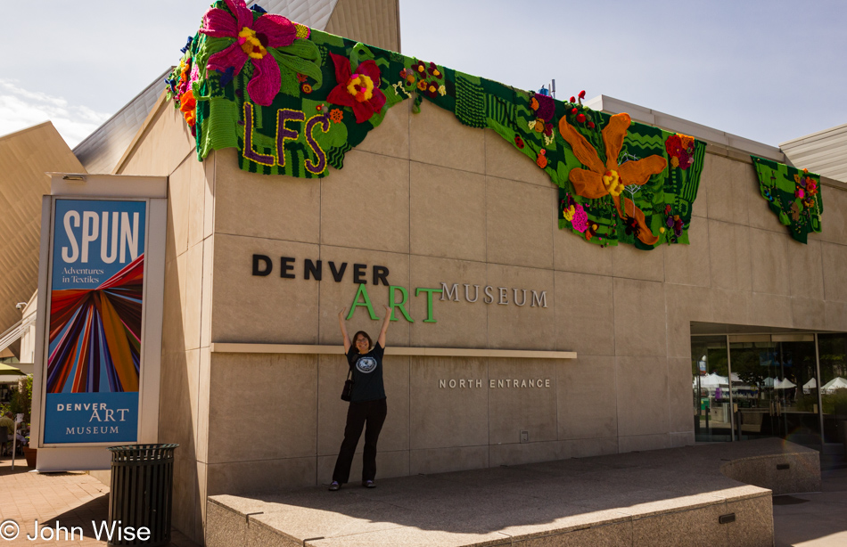 Caroline Wise at the Denver Art Museum in Denver, Colorado