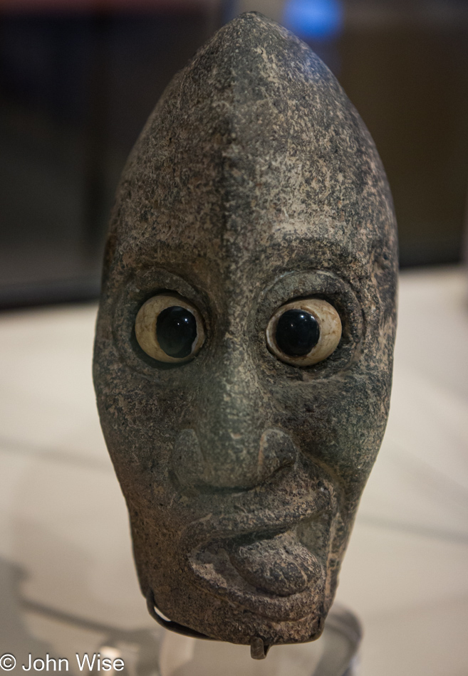 Cross-eyed Head Hacha from Veracruz at the Denver Art Museum in Denver, Colorado
