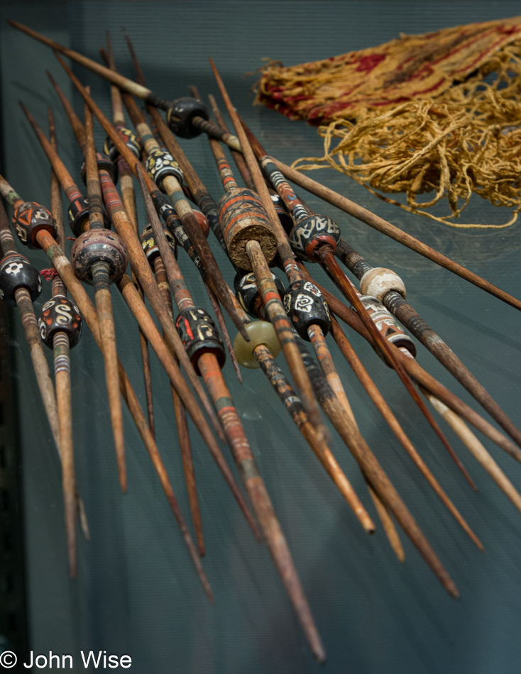 Ancient Meso American Spindles at the Denver Art Museum in Denver, Colorado