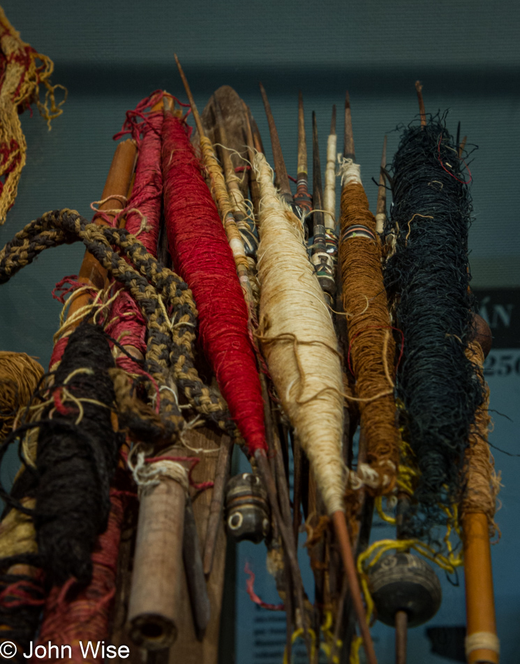 Ancient Meso American Spindles at the Denver Art Museum in Denver, Colorado